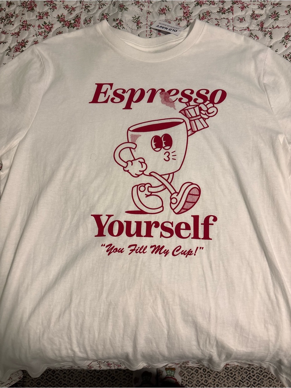 Espresso Yourself Graphic Tee - White